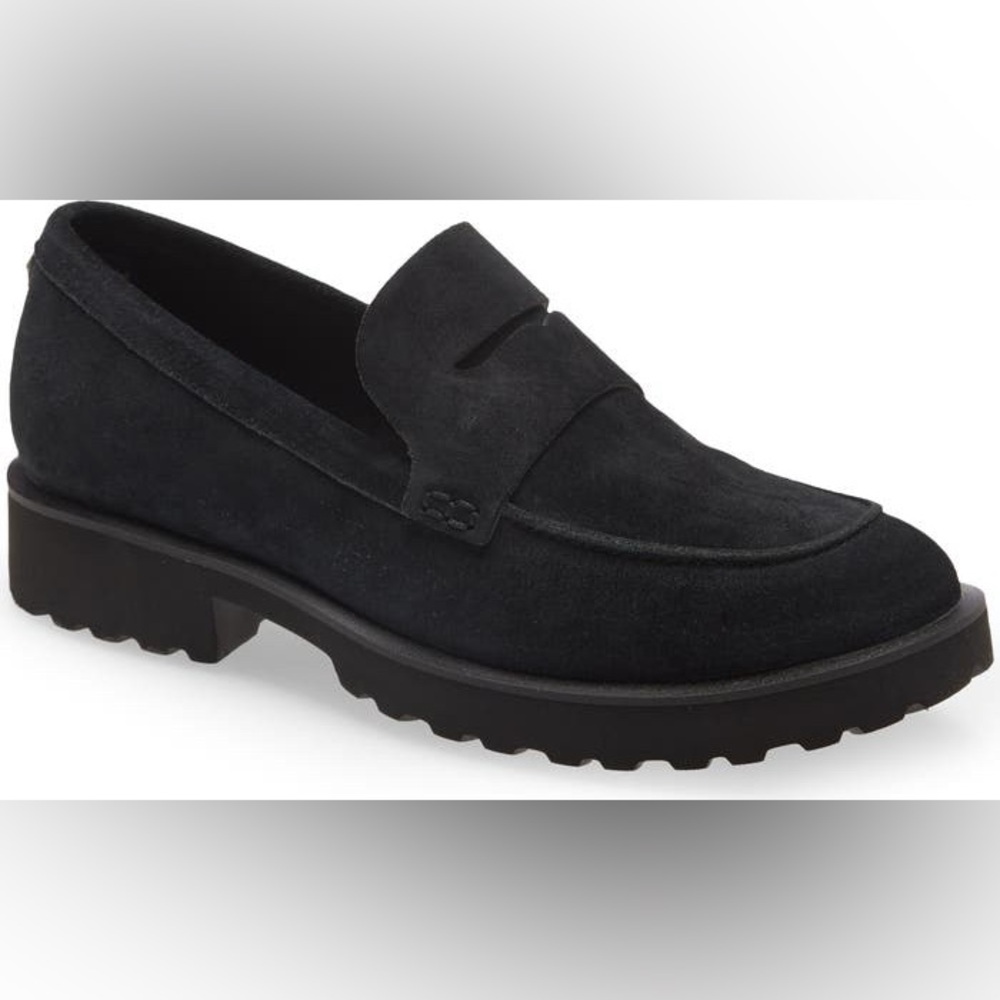 NWOT COLE HAAN NEWBURG PLATFORM SUEDE LUG LOAFER 9